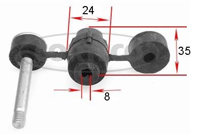 Corteco 21652487 Lagerung, Stabilisator von Corteco