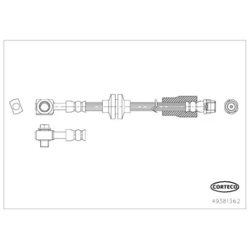 Corteco 49381362 Schlauch und Zubehör Bremsen von Corteco