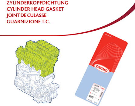 Dichtung, Zylinderkopf Corteco 83403002 von Corteco