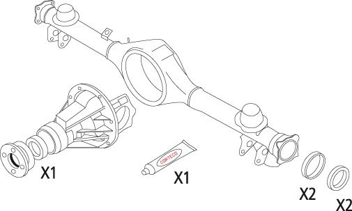 Dichtungssatz, Differential hinten Corteco 19536214 von Corteco