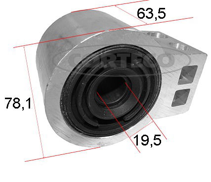 Lagerung, Lenker Vorderachse hinten Corteco 49403033 von Corteco