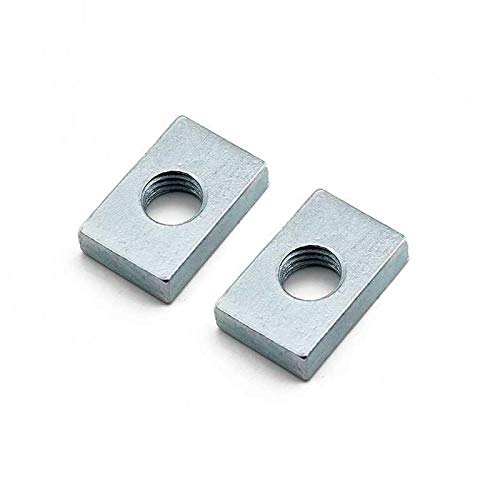 50pc M4x17x12x3 Quadratmutter M4 Rechteckige Muttern GB39 Aluminiumprofil Zubehör Slider Block Thin Counterunk von Cortnn