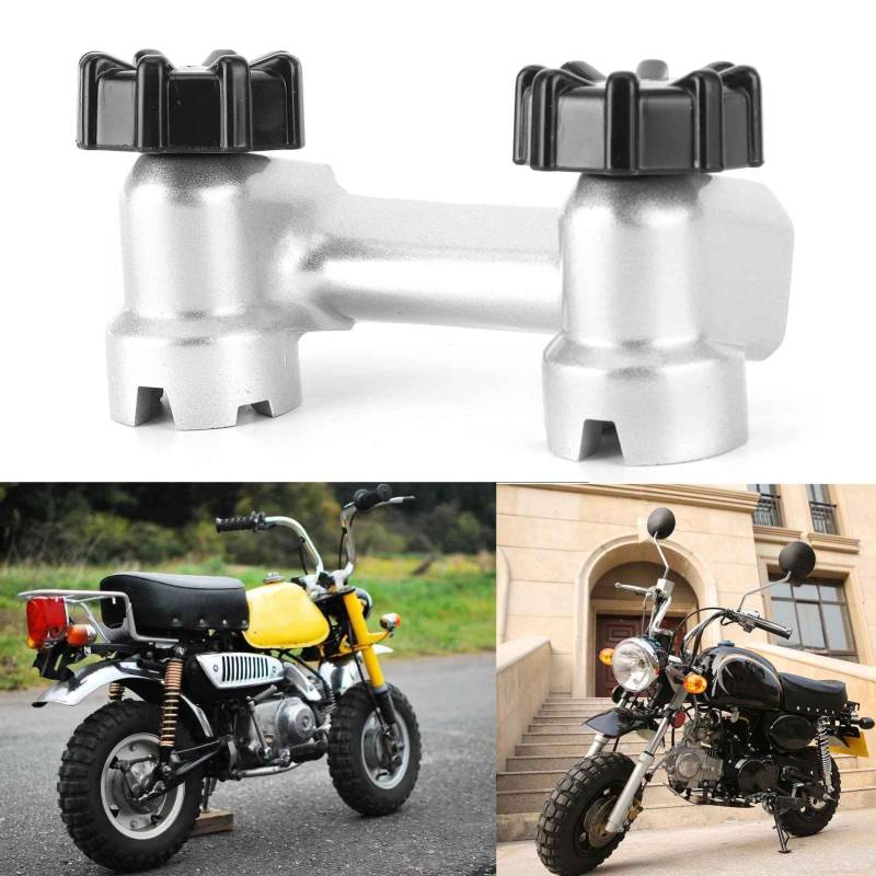 Lenkerklemme, Regenbeständig Lenkeradapter, Stahllegierung + ABS Langlebig für MONKEY Z50 Z50J DAX CT70 Z50R 50 Motorradzubehör von Cosiki