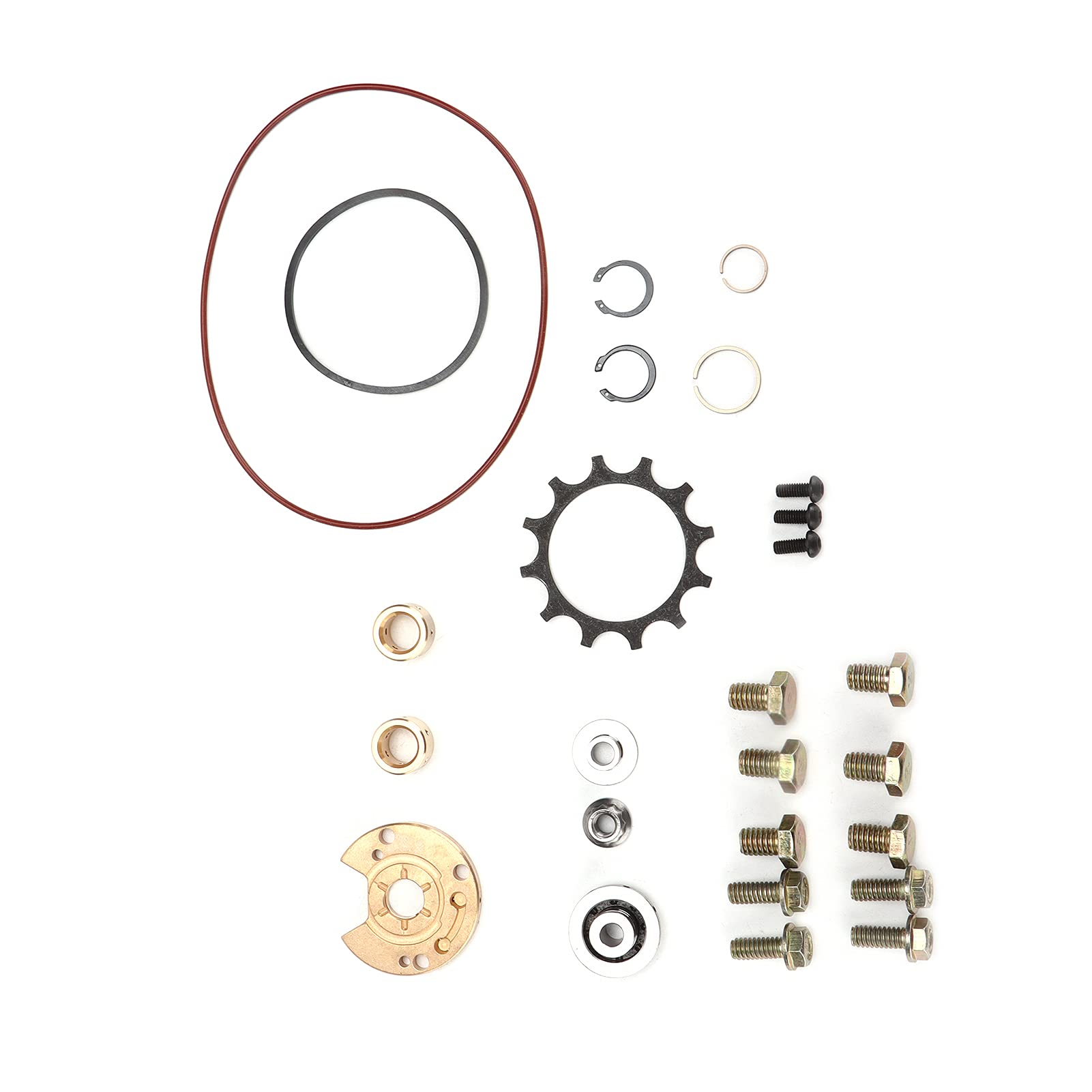 Turbo-Umbau-Reparatursatz, Turbo-Umbausatz, Aluminium-Edelstahl-Gummi-Turbolader-Reparatur-Umbausatz mit Zubehör für 300D 300SD 3L T3 T4 Turbo von Cosiki