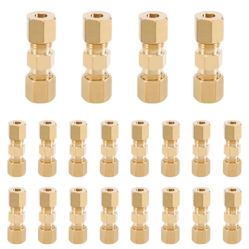 CosyCaya 20Pcs Bremsleitungsverbinder 4,75mm Bremsleitungsverbinder Bremsleitungsverbinder Ohne Bördeln, 4,75mm Bremsleitungsverbinder für Bremskabel Bremsleitung ohne zu bördeln Verbinder von CosyCaya