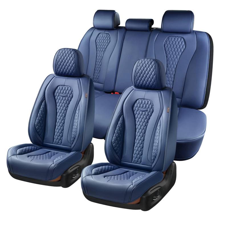 Coverado Autositzbezüge, Sitzbezüge Vorne und Hinten 5 Stück, Premium Autositzbezüge komplettes Set,Wasserdichtes Autositzkissen,Universal Fit für die meisten Limousinen SUV Pick-up Truck B8839 Seat von Coverado