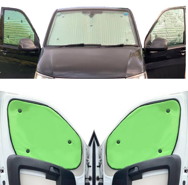 Thermo-Jalousien Kombatibel Mit FIAT Scudo (1994-2006)(Frontset) Rückseite einfärben Kalk, Reversibel und Thermisch von Covprotec