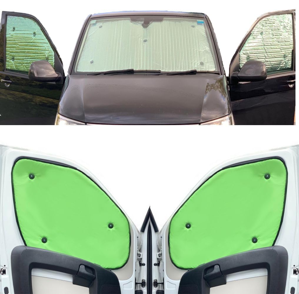 Thermo-Jalousien Kombatibel Mit Renault Trafic (2000-2014)(Frontset) Rückseite einfärben Kalk, Reversibel und Thermisch von Covprotec