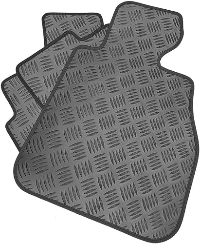 Gummi-Fußmatten-Set, kompatibel/Ersatz für Isuzu Trooper SWB, maßgeschneiderte Matten, strapazierfähig, wasserdicht, rutschfest von Covprotec