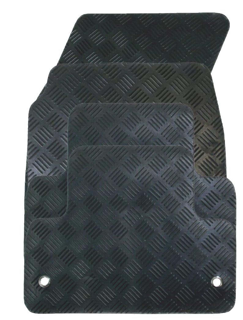 Gummi-Fußmatten-Set, kompatibel/Ersatz für Kia Pro-Ceed (Baujahre 2008 bis 2012), passgenau, strapazierfähig, wasserdicht, rutschfest von Covprotec