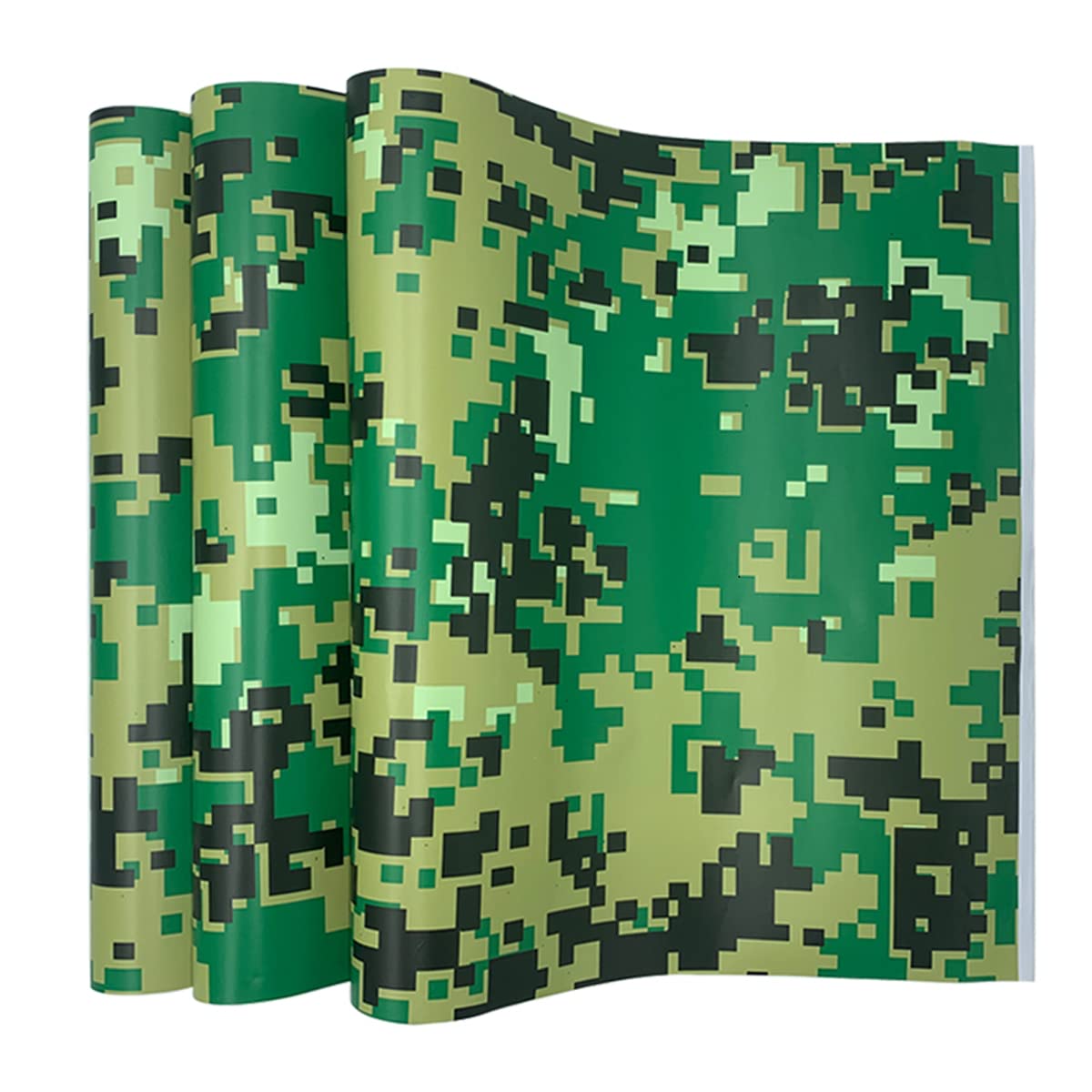 Cozylkx 30 cm × 100 cm Vinylfolie Camouflage Für Auto Motorrad Digital Mosaic Camo wasserdichte Autolackschutzfolie,Grün von Cozylkx