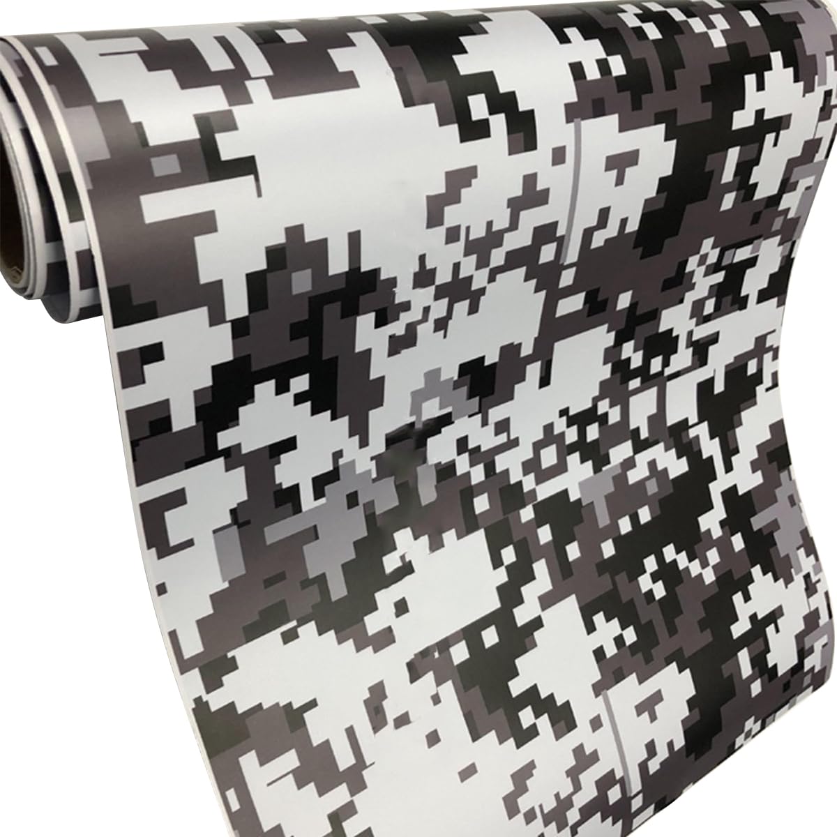 Cozylkx Camouflage-Vinylfolie Fürs Auto, 50 x 300 cm, PVC, DIY-Karosserie-Dekorationsaufkleber, Selbstklebende Vinyl-Aufkleberrolle Für Auto, Motorrad, Laptop von Cozylkx