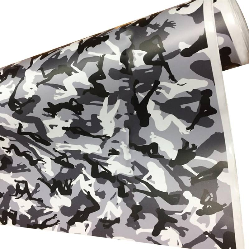 Cozylkx Camouflage-Vinylfolie Fürs Auto, 50 x 300 cm, PVC, DIY-Karosserie-Dekorationsaufkleber, Selbstklebende Vinyl-Aufkleberrolle Für Auto, Motorrad, Laptop von Cozylkx