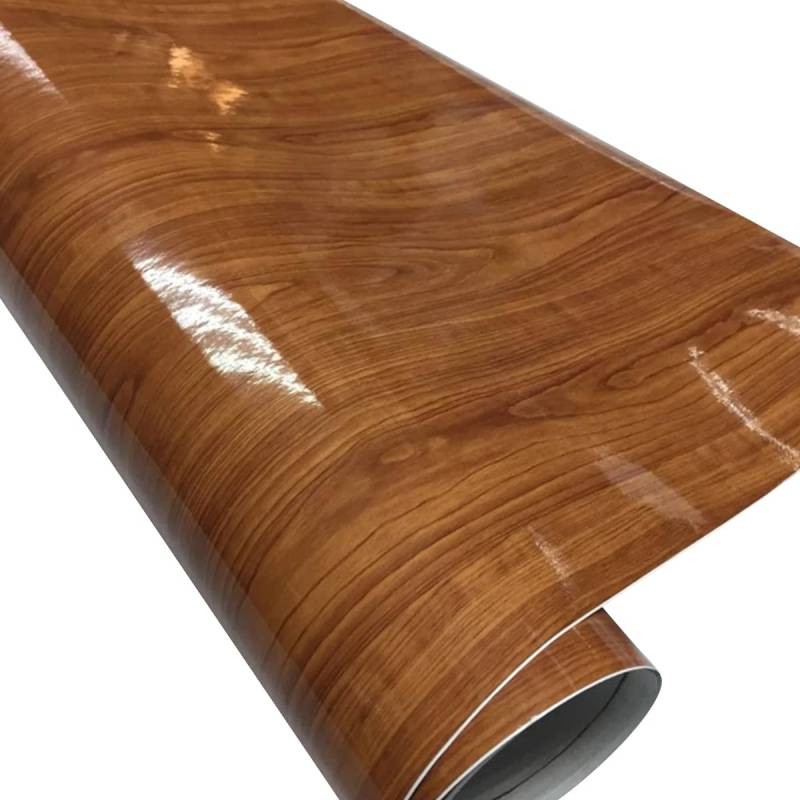 Cozylkx Glänzender Vinyl-Autoaufkleber Mit Holzmaserung, 20 x 152 cm, Auto-Innenraumfolie, Holzstruktur, Auto-Vinylrolle Für Rückspiegel, Mittelkonsole, Instrumententafel-Dekoration von Cozylkx