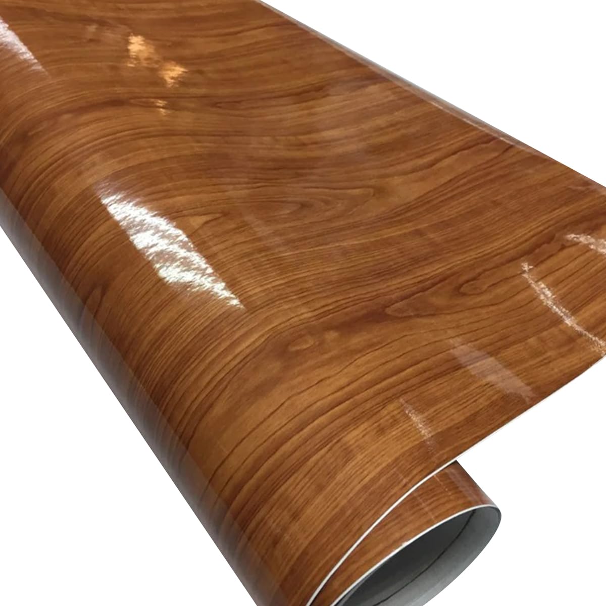 Cozylkx Glänzender Vinyl-Autoaufkleber Mit Holzmaserung, 40 x 152 cm, Auto-Innenraumfolie, Holzstruktur, Auto-Vinylrolle Für Rückspiegel, Mittelkonsole, Instrumententafel-Dekoration von Cozylkx