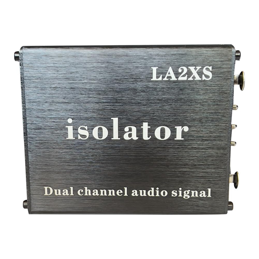 Cpolebev 1 Stück Audio-Signalisolator Eliminiert Stromrauschen, Zweikanal-6,5-XLR-Mixer-Audioisolator LA2XS von Cpolebev