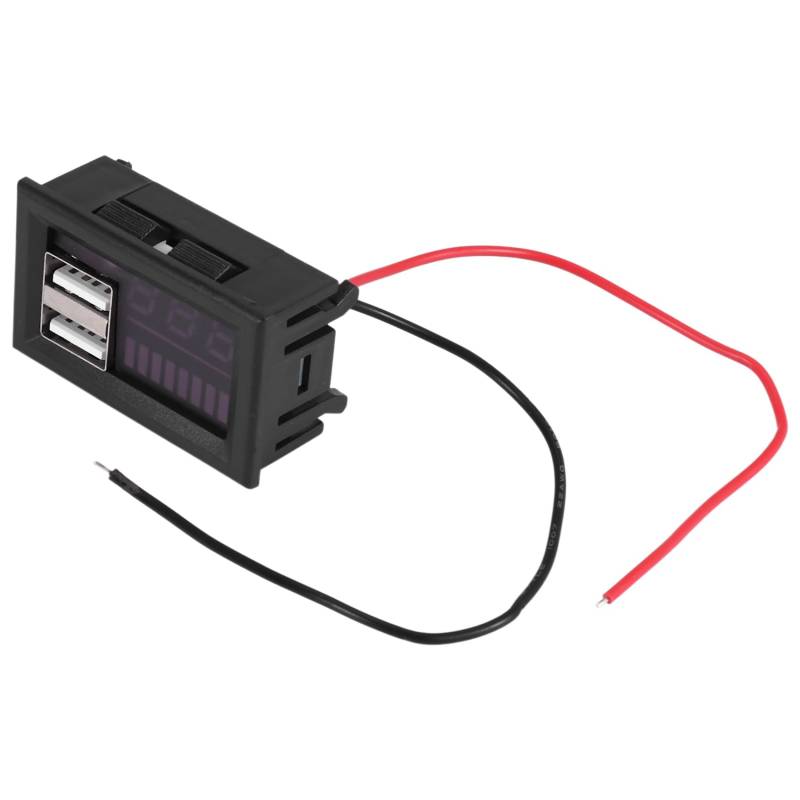 Cpolebev 12V Digital Voltmeter Spannung Batterie Panel Meter für Auto Motorrad USB 5V 2A Ausgang von Cpolebev