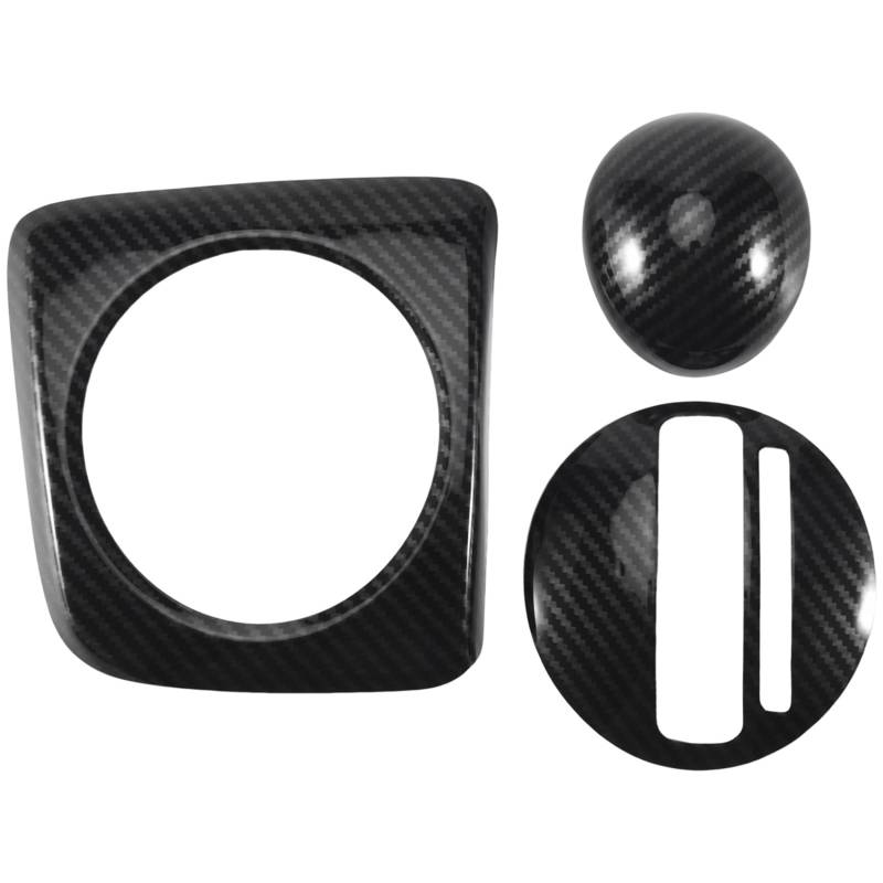 Cpolebev 3Pcs at Car Carbon Fiber Getriebe Schalttafelabdeckung Rahmenverkleidung RHD für 2006-2011 RHD von Cpolebev