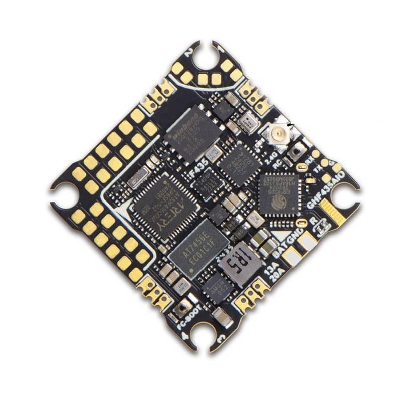 Cpolebev GHF435AIO Drohnen-Flugsteuerung mit 20A ESC 2-4S OSD Baro GPS Eingebautem ELRS 2.4G CRSF für RC FPV Drohnen B von Cpolebev