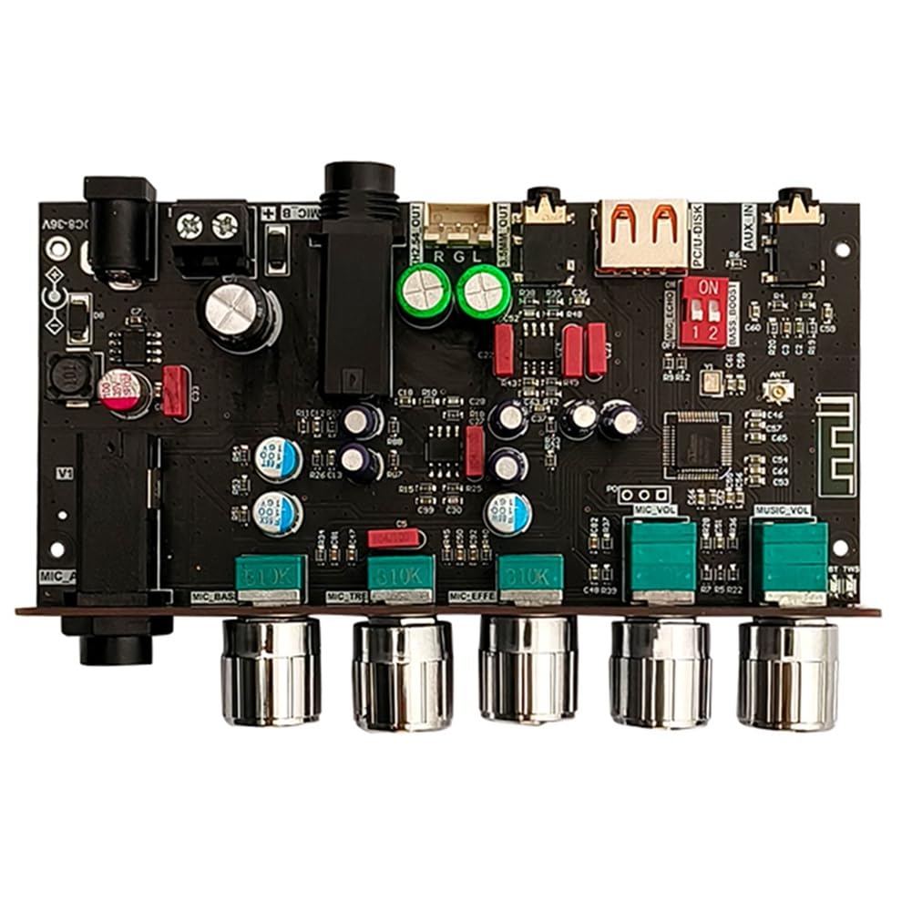 Cpolebev USB-Dekodierungsplatine, Mikrofon, Vordere Bühnenplatine, Vorderes Effektmikrofon, Gesang mit Bluetooth, USB-Dekodierungsplatine (B) von Cpolebev