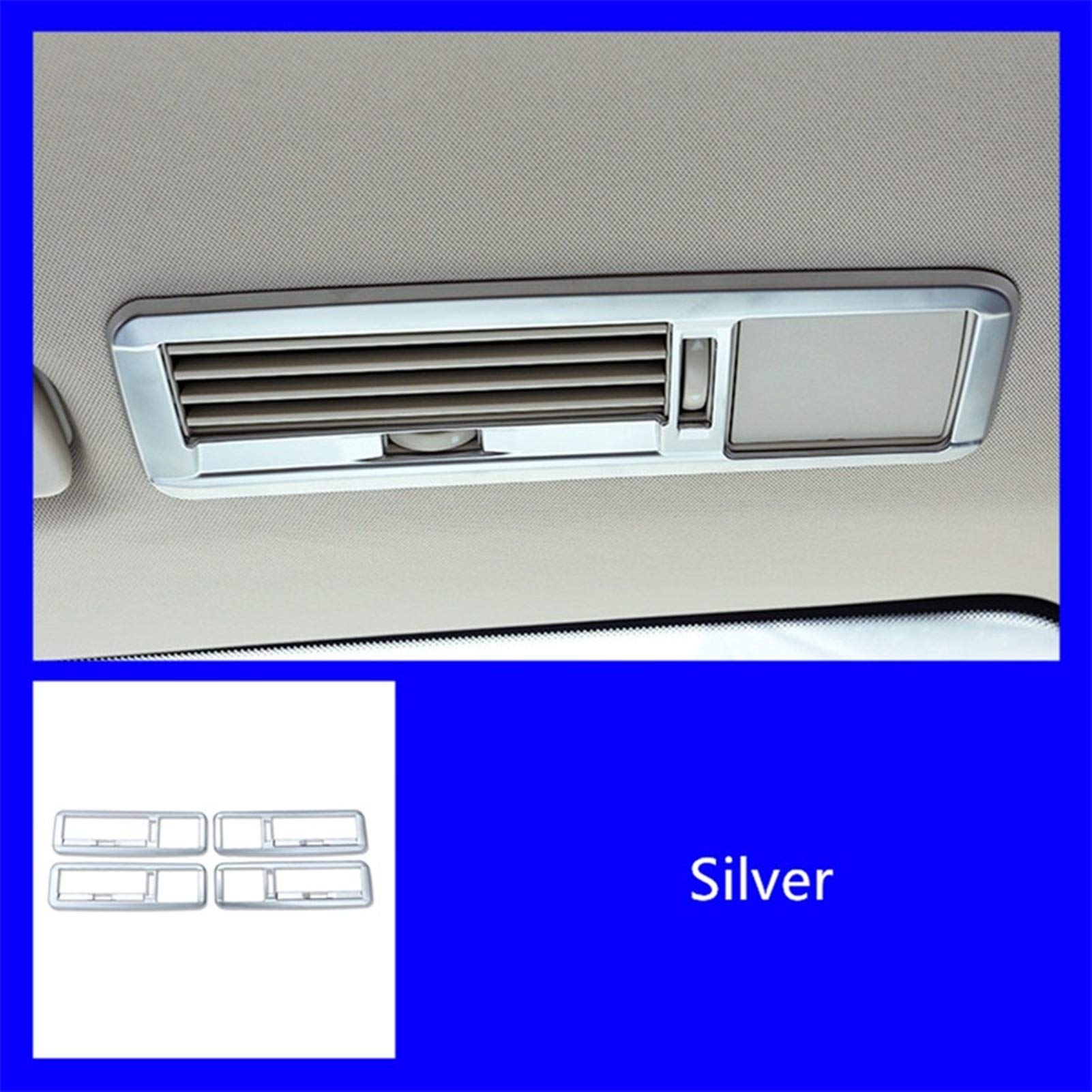 Autodekoration Auto Styling Heckdach Klimaanlage Lüftungsrahmen Fit Kompatibel mit Mercedes Benz Vito W447 2014-2019 Interior Modified Zubehör von CrUzex