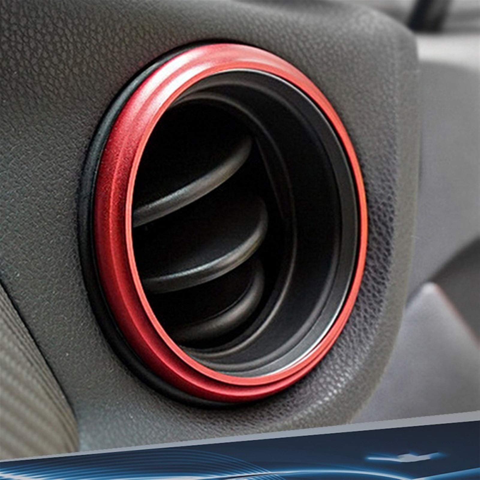 Autodekoration Auto Styling Klimaanlage Dekorative Kreis Trim Aluminium Kompatibel mit Subaru BRZ Kompatibel mit Toyota GT86 2013 2014 2015 2016 2017(Blue) von CrUzex