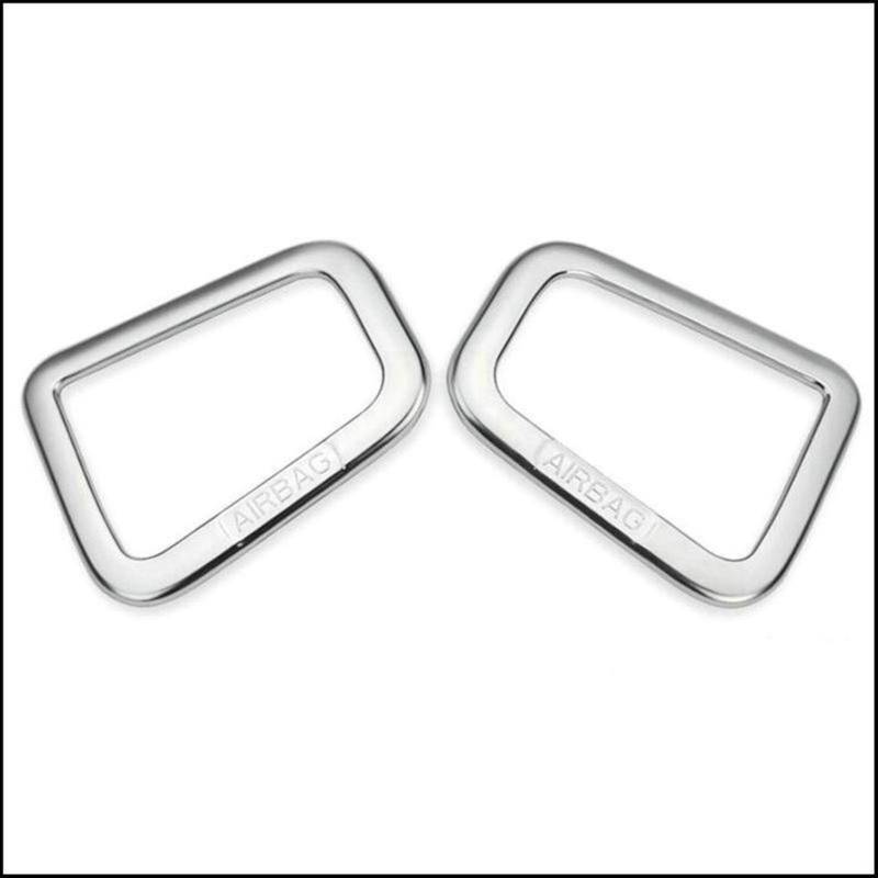 Autodekoration Auto Styling Kompatibel mit Land Rover Discovery 4 LR4 2009-2015 Chrome Interieur Zubehör Dashboard Air Outlet Aufkleber 2pcs / set von CrUzex