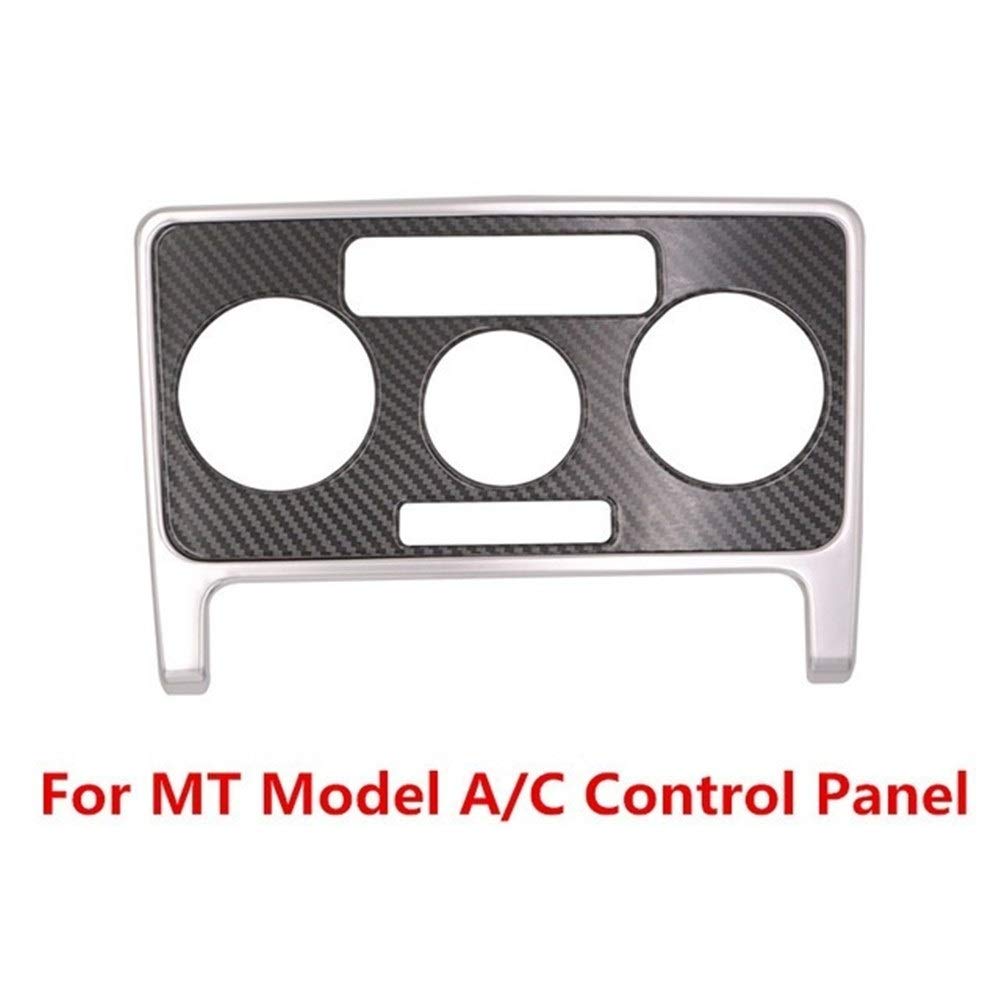 Autodekoration Carbon-Faser-Printed Auto-Innenmittelkonsole Getriebe-Panel AC Fenstersteuerung Moulding Trim gepasst for Volkswagen Beetle 2013-2018(For MT AC Control) von CrUzex