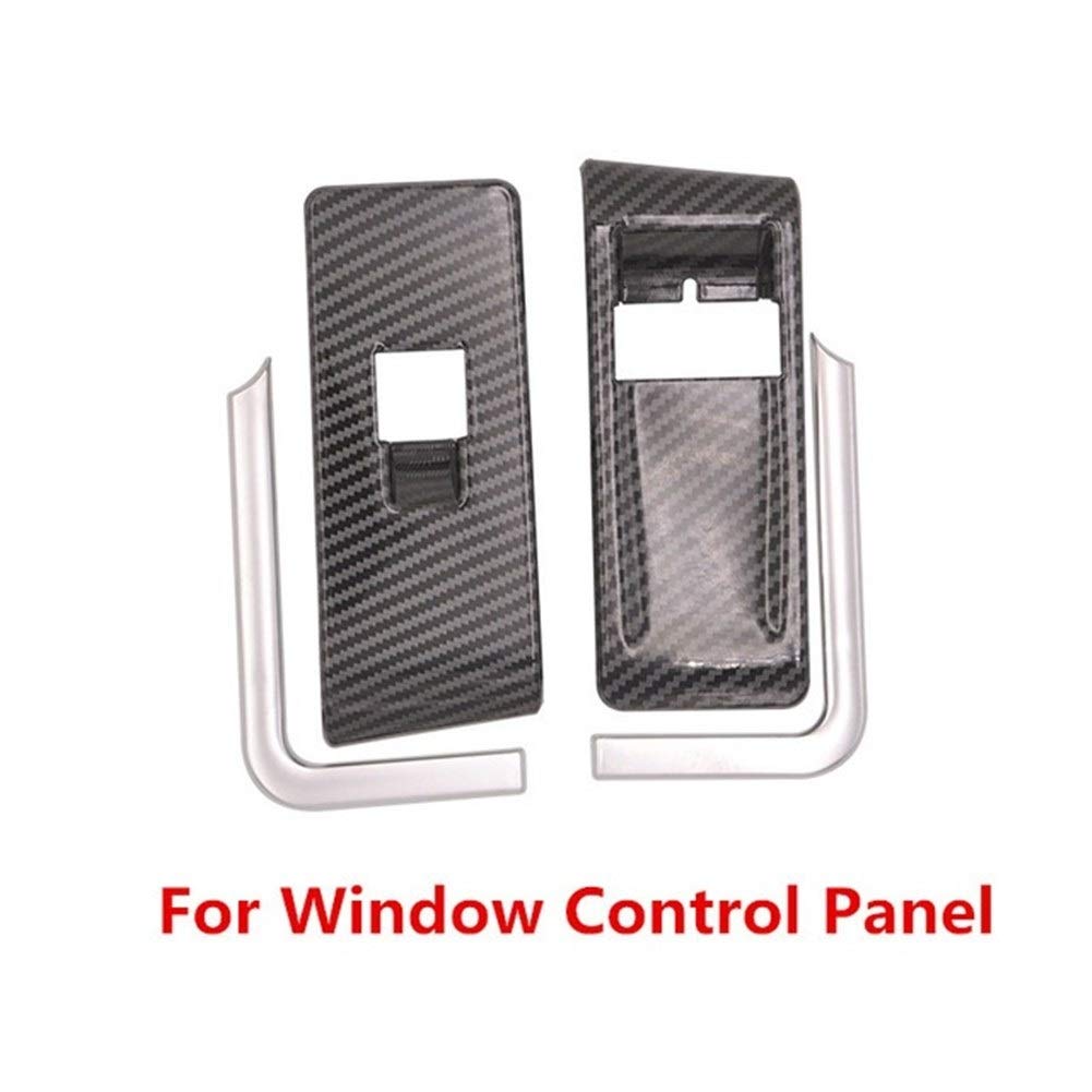 Autodekoration Carbon-Faser-Printed Auto-Innenmittelkonsole Getriebe-Panel AC Fenstersteuerung Moulding Trim gepasst for Volkswagen Beetle 2013-2018(For Window Control) von CrUzex