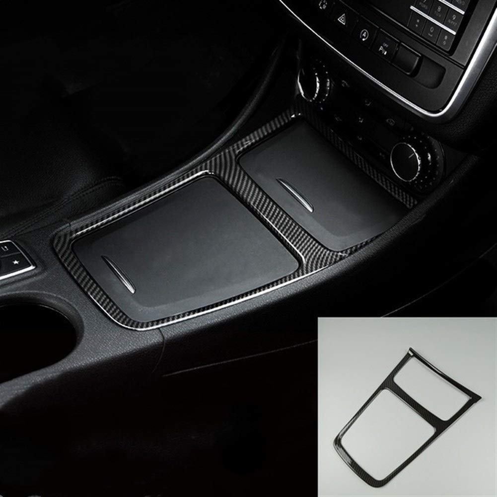 Autodekoration Carbon Fiber Color Center Console-Wasser-Schalen-Rahmen-Dekoration-Ordnung gepasst for Mercedes Benz GLA X156 CLA C117 A-Klasse W176 RHD LHD(Storage box frame) von CrUzex