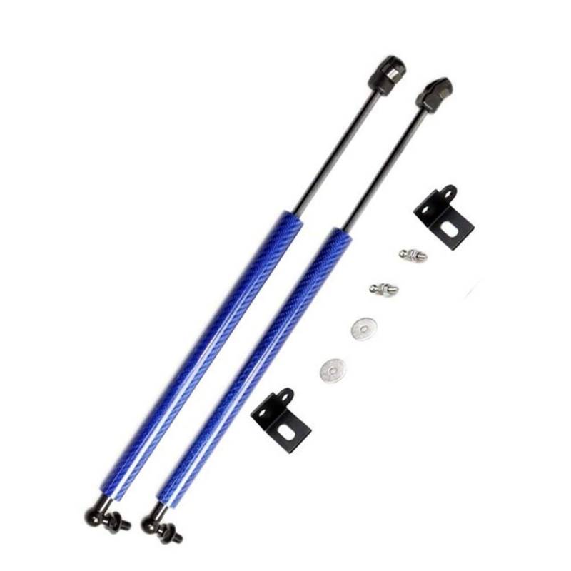 Autodekoration Kompatibel mit Hyundai Elantra AD Kompatibel mit Hyundai Avante 2015-2019 Auto Fronthaube Motorhaube Modify Gas Struts Federlift Shock Dämpfer(Blue carbon fiber) von CrUzex