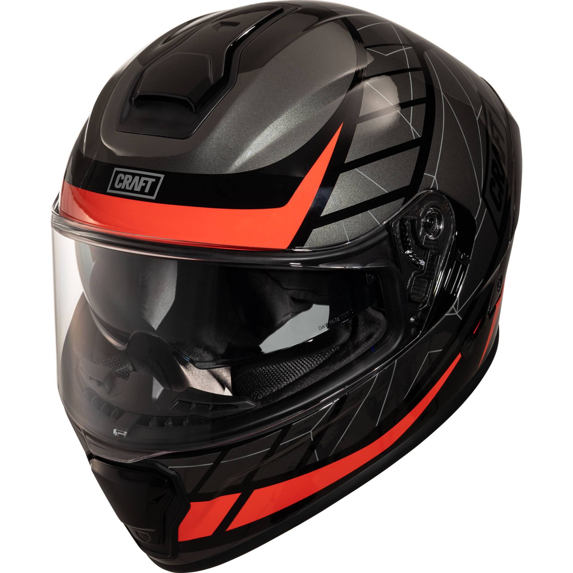 Craft Fiberglas Integralhelm Toursport Rot Dekor #24 L von Craft