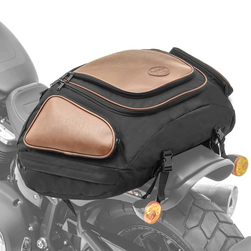 Craftride - Motorrad Hecktasche Vintage Gepäck-Tasche für sozius hinten von Craftride