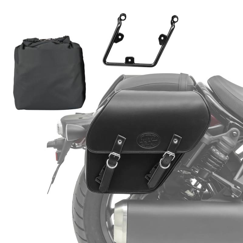 Satteltasche mit Halter für Honda Rebel 500 17-24 Fargo 13l rechts Seitentasche von Craftride