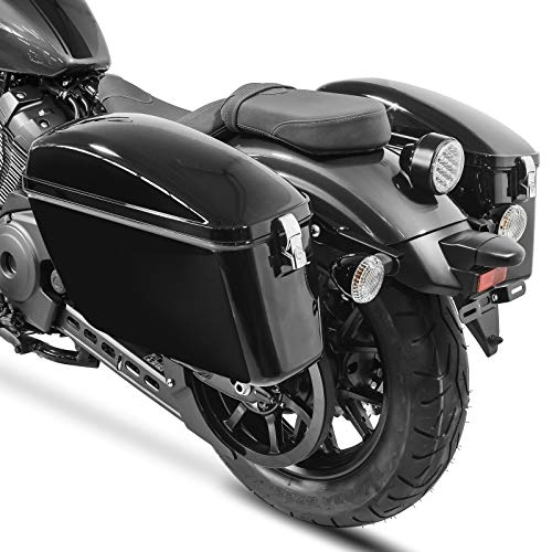 Seitenkoffer DL für Honda Rebel 500, Shadow 750 Black Spirit, VT 750 S von Craftride