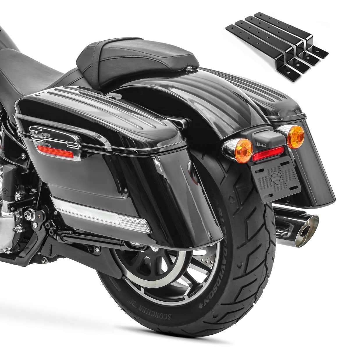 Koffer für Suzuki Intruder C 800 Satteltaschen+Halter SC6 von Craftride