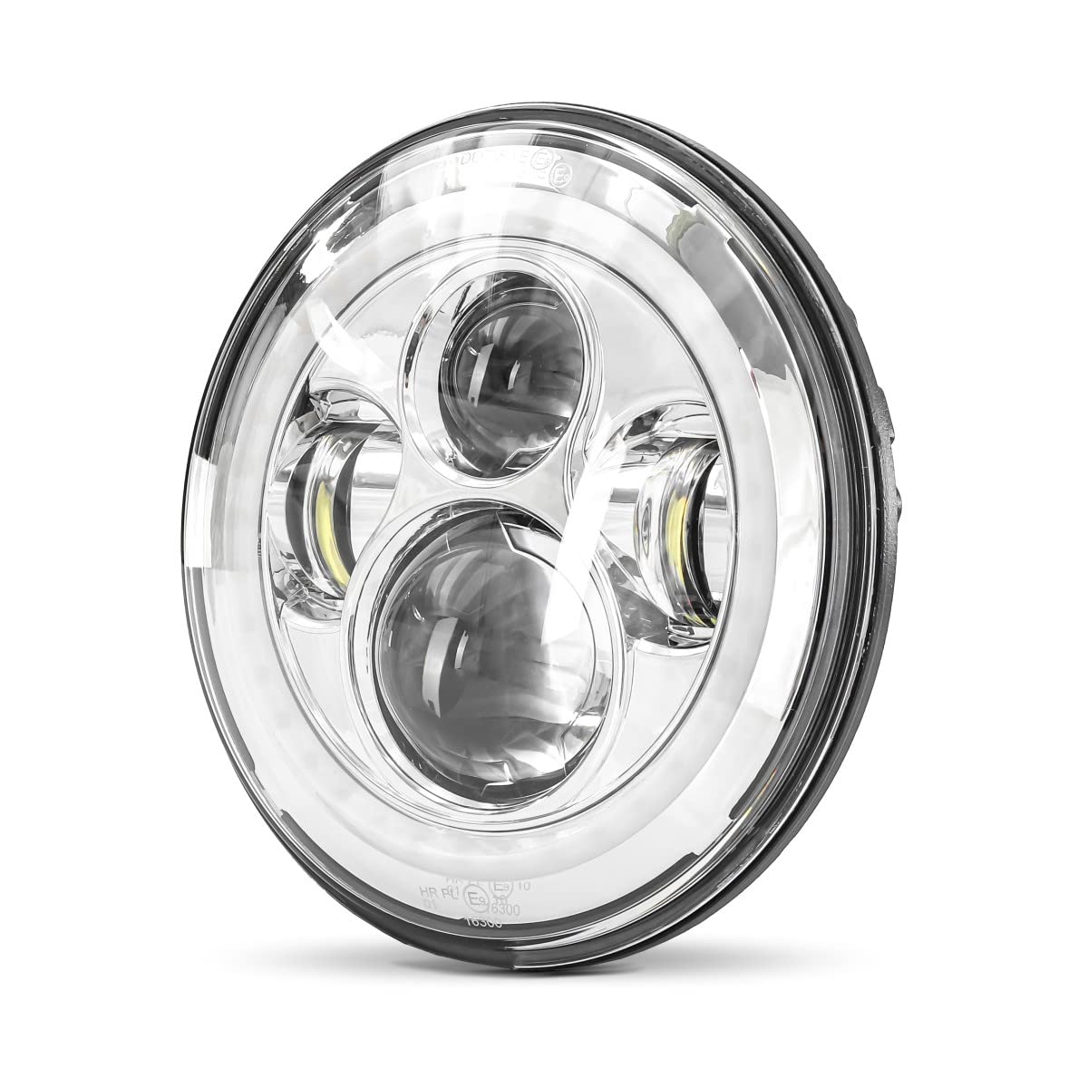 LED Scheinwerfer 7" kompatibel mit Harley Davidson mit E-Prüfzeichen DRL FS7 chr von Craftride