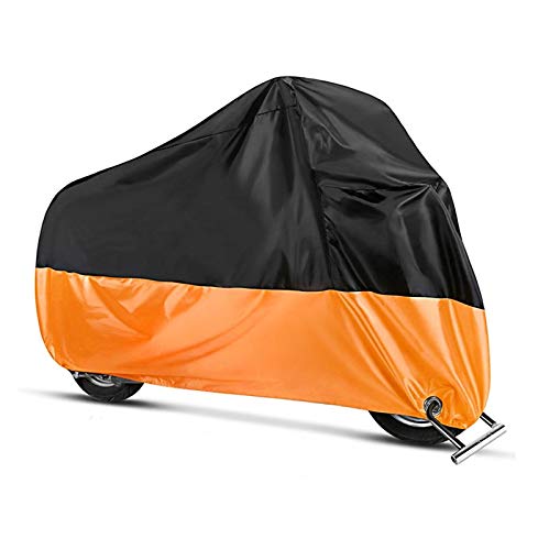 Motorrad Abdeckplane Craftride XXL Abdeckhaube Faltgarage schwarz-orange von Craftride