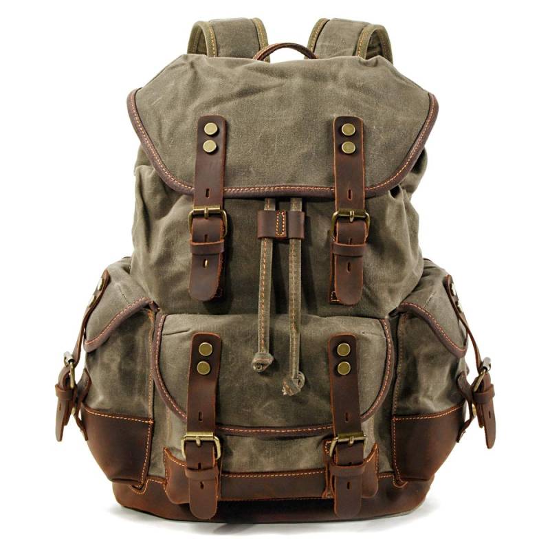 Rucksack Vintage/Canvas Tasche Craftride RG8 für Freizeit 20L grün von Craftride