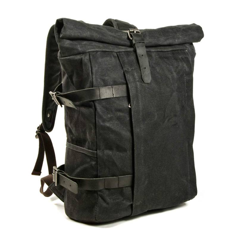 Rucksack Vintage/Canvas Tasche Craftride VR2 für Freizeit 20L schwarz von Craftride