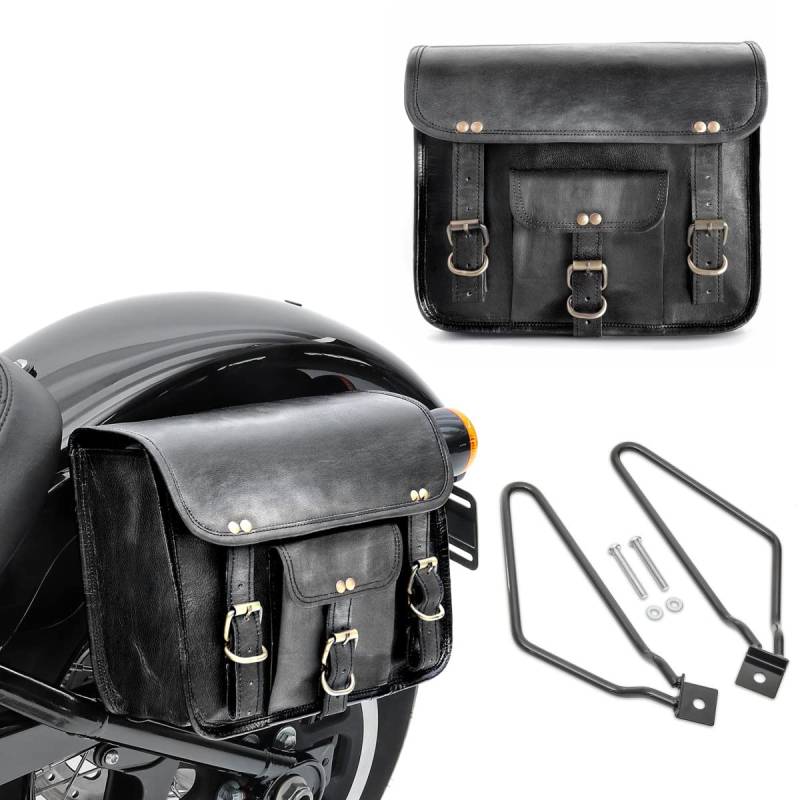 Satteltaschen SVS + Halter für Yamaha XV 750 / 535 / 250 Virago von Craftride