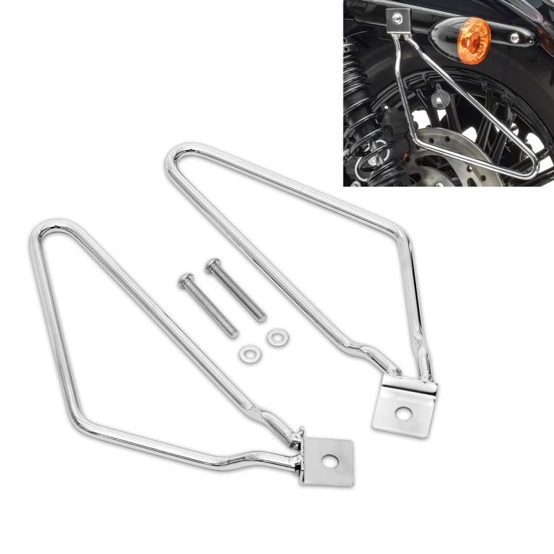 Satteltaschenhalter Universal Craftride für Yamaha XVS 125/250/ 650/1100 Drag Star, XVS 650/1100 A Drag Star Classic, 1300 Custom, 950/1300 A Midnight Star Chrom von Craftride