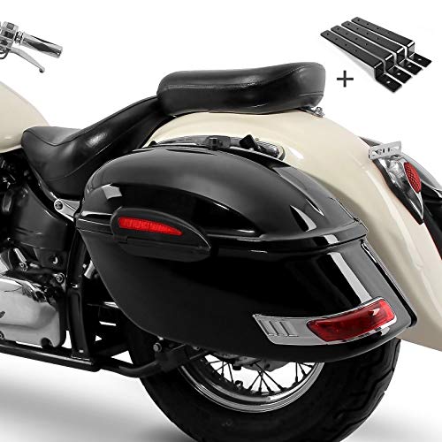 Seitenkoffer DW je 33l mit Haltesatz für Honda Shadow VT 1100 C2 von Craftride