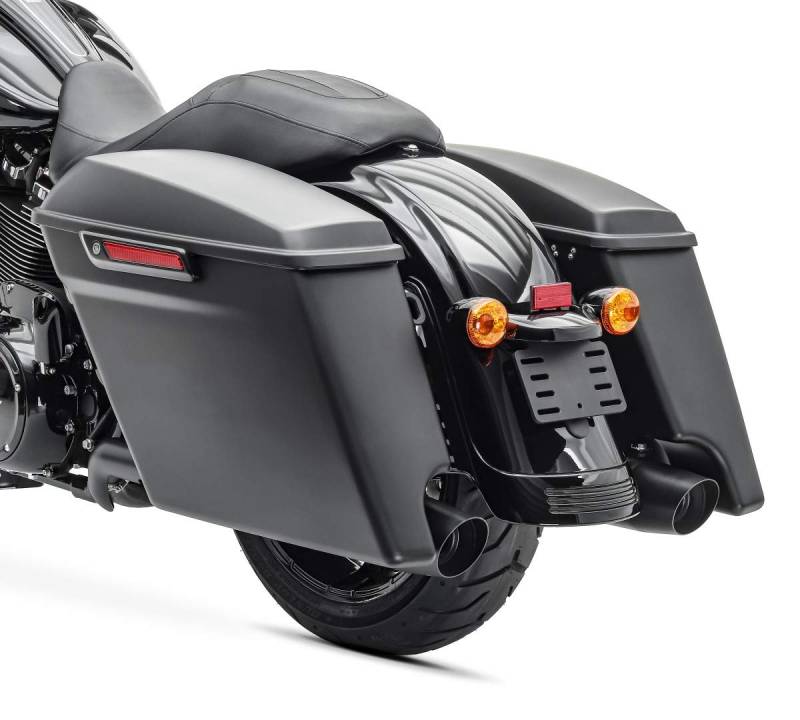 Seitenkoffer Stretched für Harley Davidson Street Glide (FLHX) 14-22 schwarz matt von Craftride