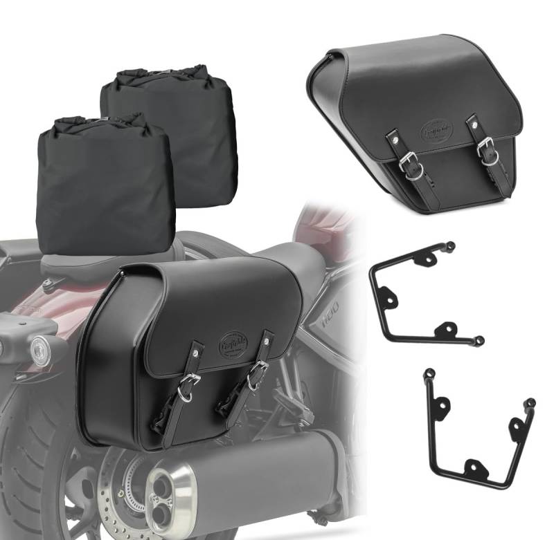 Set 2X Satteltasche + Halter für Honda Rebel 500 17-23 FRG-P von Craftride