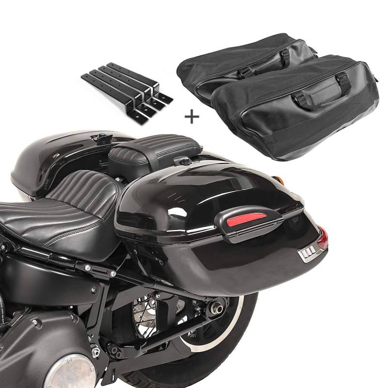 Set Koffer Delaware + Innentaschen kompatibel mit Harley Davidson Touring 94-22 von Craftride