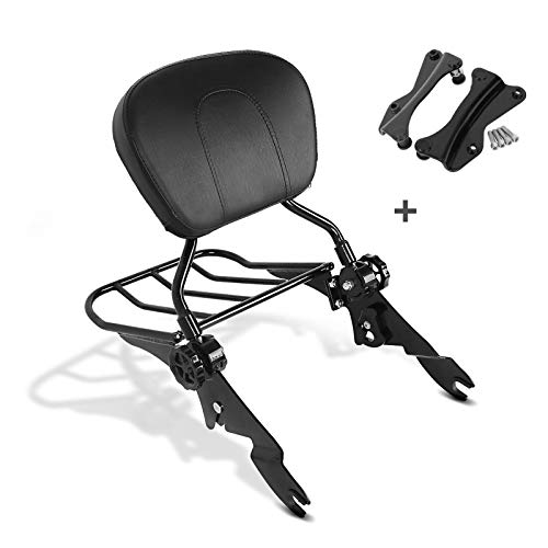 Sissy Bar + Gepäckträger + Docking-Kit für Harley Davidson Road King Special 17-24 schwarz von Craftride