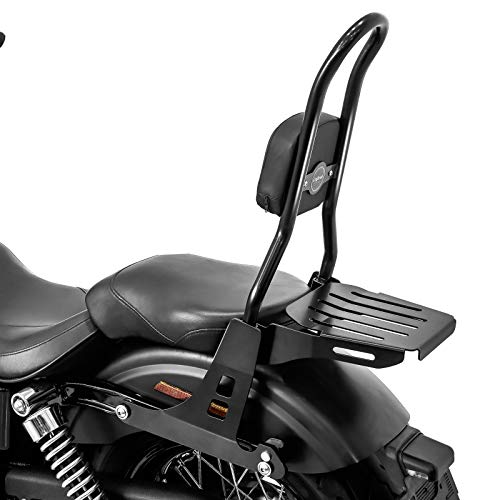 Sissybar CSL für Harley Dyna Super Glide Custom 06-15 Gepäckträger schwarz von Craftride