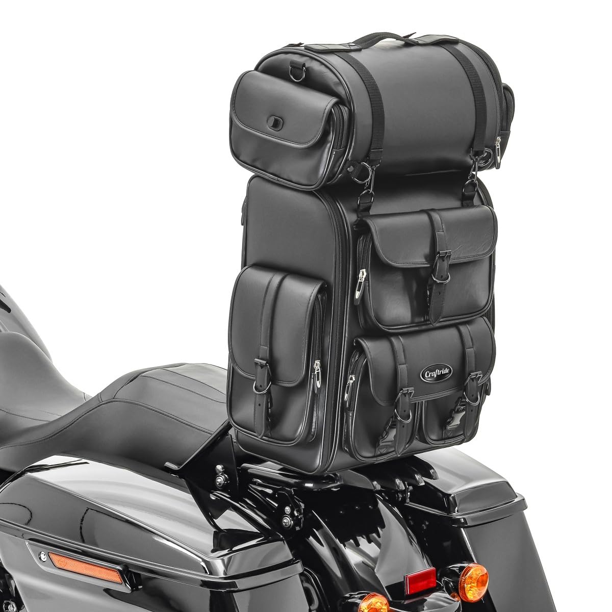 Sissybar Tasche Kompatibel für Honda Shadow VT 750/600 / 125 C Craftride DLX von Craftride