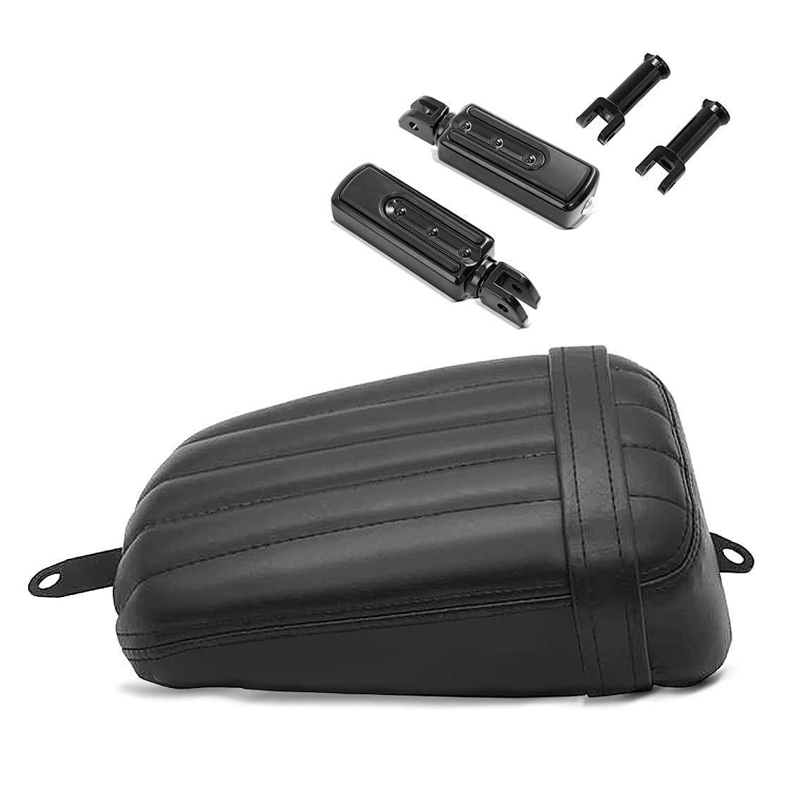 Soziussitz Set für Harley Davidson Softail Slim 18-22 + Fußrasten und Halter FS4 von Craftride